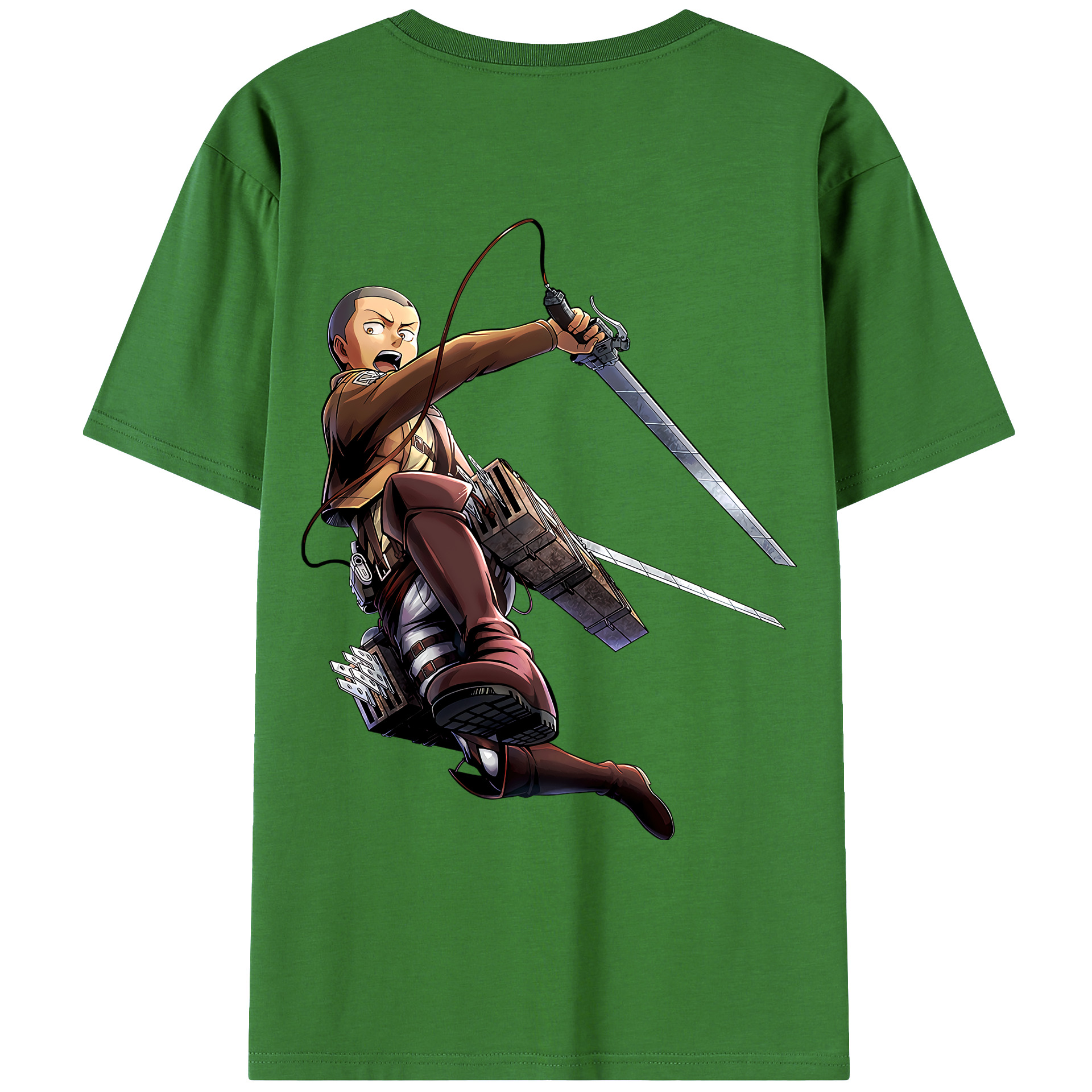 （画像用） 進撃の巨人 コニー·スプリンガー Attack on Titan Connie Springer レディース半袖Tシャツ(バックプリント)